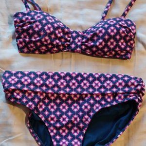 Boden Bikini with Eze Fold Over Bottoms, size 6, worn once